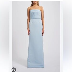 Elegant Blue Maxi Skirt